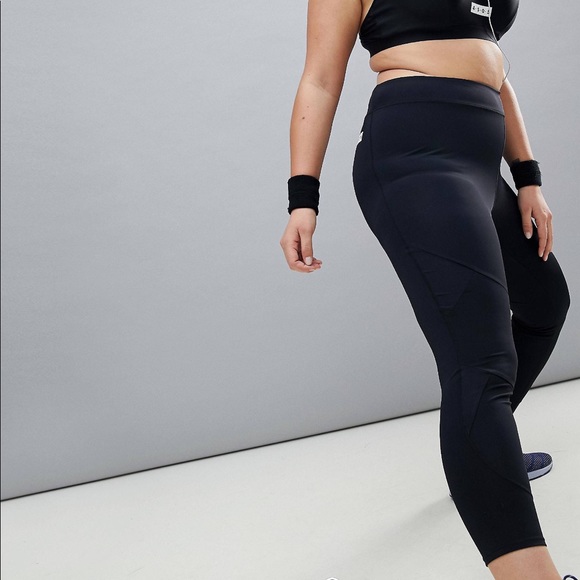 ASOS Curve Pants - ASOS Gym Legging With Mesh Panel Detail